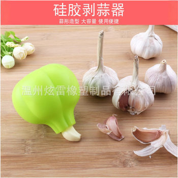 New Kitchen Garlic Peeler Garlic Masher Silicone Garlic Peeler Garlic King Garlic Peeler Factory Direct Sale