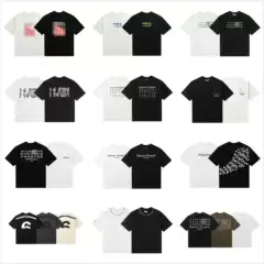 230g Cross-Border Maison Margiela Mm6 Pure Cotton Double Yarn Short-Sleeved Men's T-Shirt High Quality Ready Stock