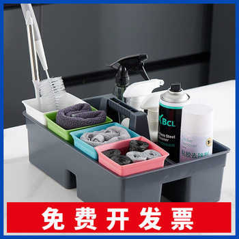 Hanting Hotel Special Plastic Cleaning Basket Desktop Storage Sorting Sundries Pen Conner Trash Can Desktop Storage Box