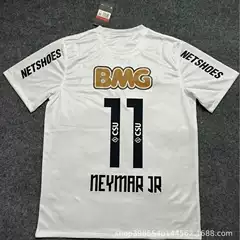 Brazil 2012 Santos Jersey Santos Commemorative Edition Football Uniform No. 11 Neymar Retro Sweat-Absorbent Short-Sleeved Shirt