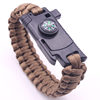 Paracord Bracelet Knife Fire Starter Multifunctional Wristband Camping Survival Adventure Emergency Bracelet Woven Handmade