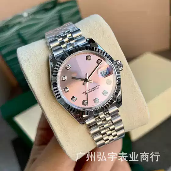 Pink Log 31mm Quartz Watch Casual Compact Steel Band Fully Automatic Mechanical Watch Women's Watch Danny Road Watch