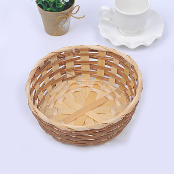 Handmade Bamboo Fruit Basket, Vegetable Basket, Steamed Bun, Bread, Pastry Basket, Bamboo Basket, Fruit Tray, Lace Storage Basket