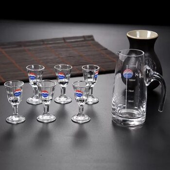 New Wine Set, White Wine Glass, Spirit Glass, Crystal Wine Divider, Small Wine Glass, Gift Box Set, Seven-Piece Set