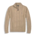 Twist half-height zipper brown [little dark horse]