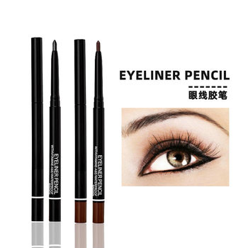 Foreign Trade Cross-Border Automatic Eyeliner Gel Pen, Smooth Matte Rich Long-Lasting Makeup Pen, European and American Waterproof Eyeliner Gel Pen