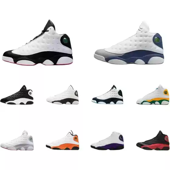 Putian Shoes aj13 Black and White Panda Black Cat Obsidian Lakers high quality Joe 13 High-top Men's and Women's Sports Basketball Shoes