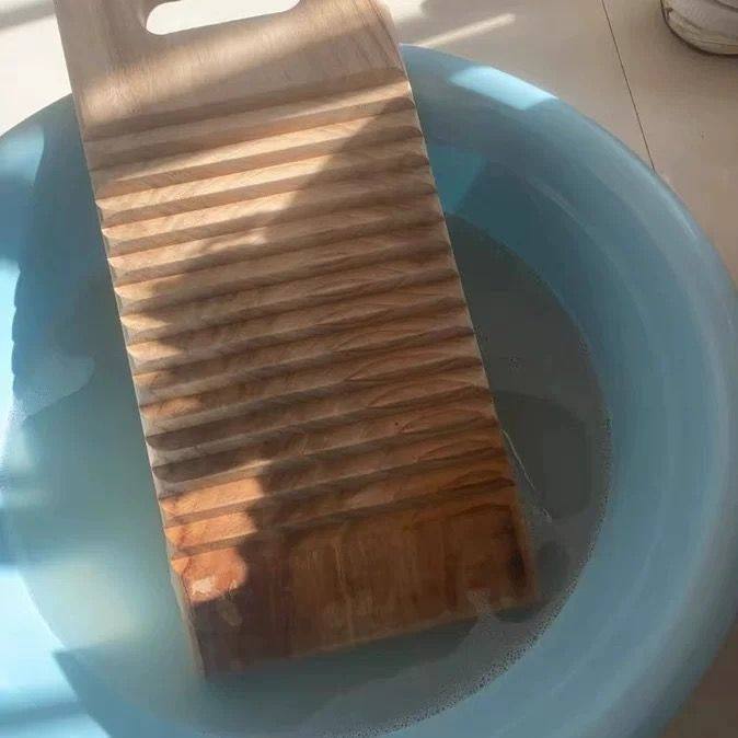 Solid Wood Washboard Large Household Thickeneded Pure Natural Camphor Wood Washboard Hand Washing Clothes Wooden Kneeling Board