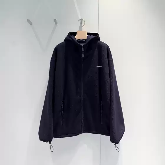 Authentic In-Stock Original Label MU Fleece Zip-Up Hooded Jacket Unisex Casual Versatile