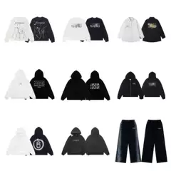 Cross-Border Trendy Brand Mm6 Unisex Loose-Fitting Terry Zip-Up Hoodie Sweatshirt Versatile In-Stock