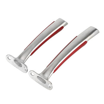 Stainless steel anti-scalding wok handle universal three-layer steel cast iron pan handle long handle new pot accessories