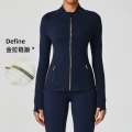 [gold zipper] navy blue