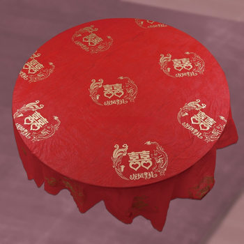 Wedding Tablecloth Disposable Wedding Banquet Wedding Celebration Round Table Wedding Banquet Thickeneded Red Tablecloth Catering