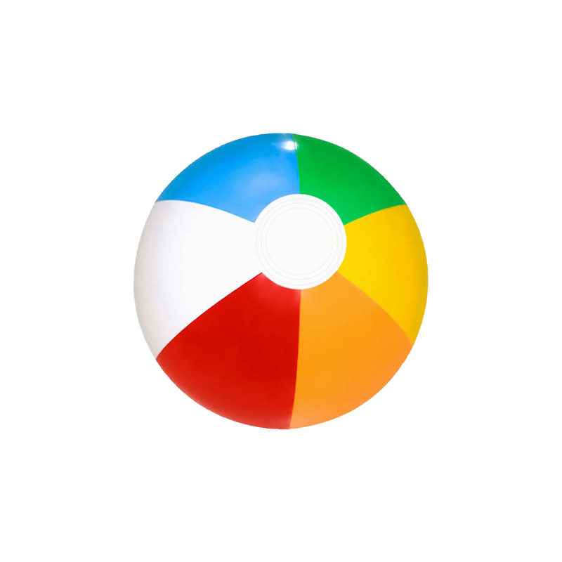 Cross-border Transparent Sequins Eco-friendly PVC Color Outdoor Seaside Water Play Toy Children's Inflatable Football Beach Ball