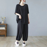 Очень большой женский костюм для похудения fat mm plus fat plus size, новое летнее платье большого размера весом 300 кг, спортивный костюм-двойка для отдыха