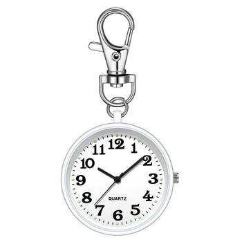 The special pocket watch for the elderly, children and students for the examination is clear and large number literal key chain hanging watch nurse watch only looks at the time