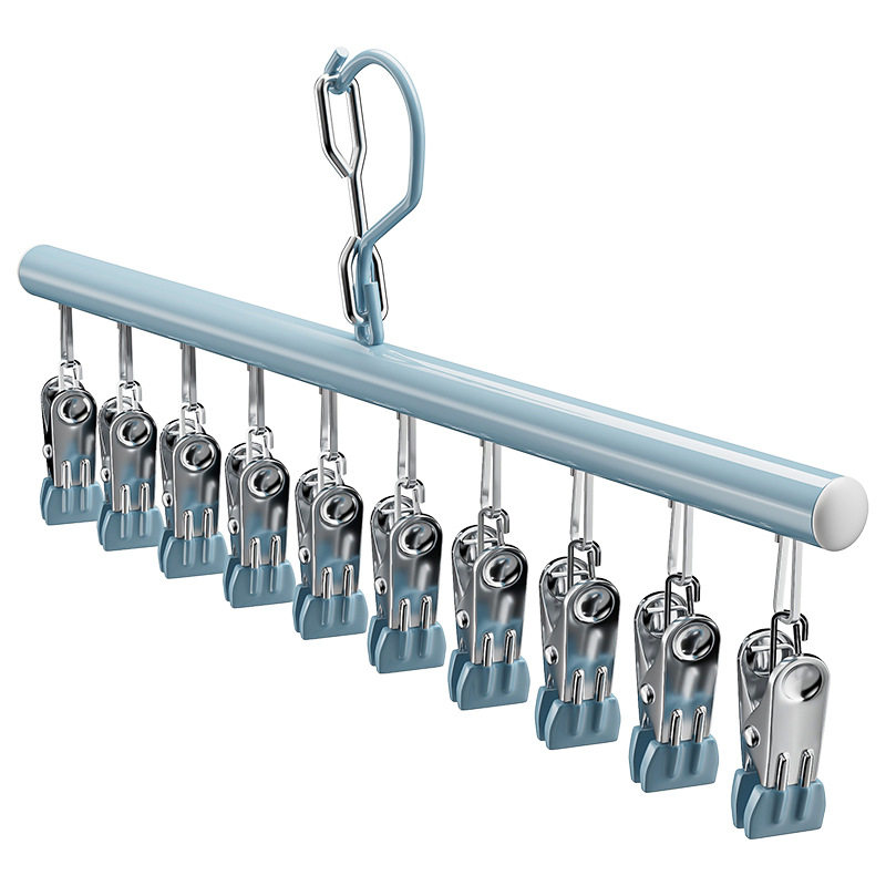 Sock Clip Drying Rack with Multiple Clips, Seamless New Model for Balcony Sock Drying, Baby Sock Drying Rack for Students