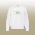 B1089 round neck white