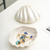 Cross-border Exclusive Magic Color Ceramic Shell Jewelry Box Pearl Glaze Jewelry Storage Box Dressing Table Home Creative Ornaments