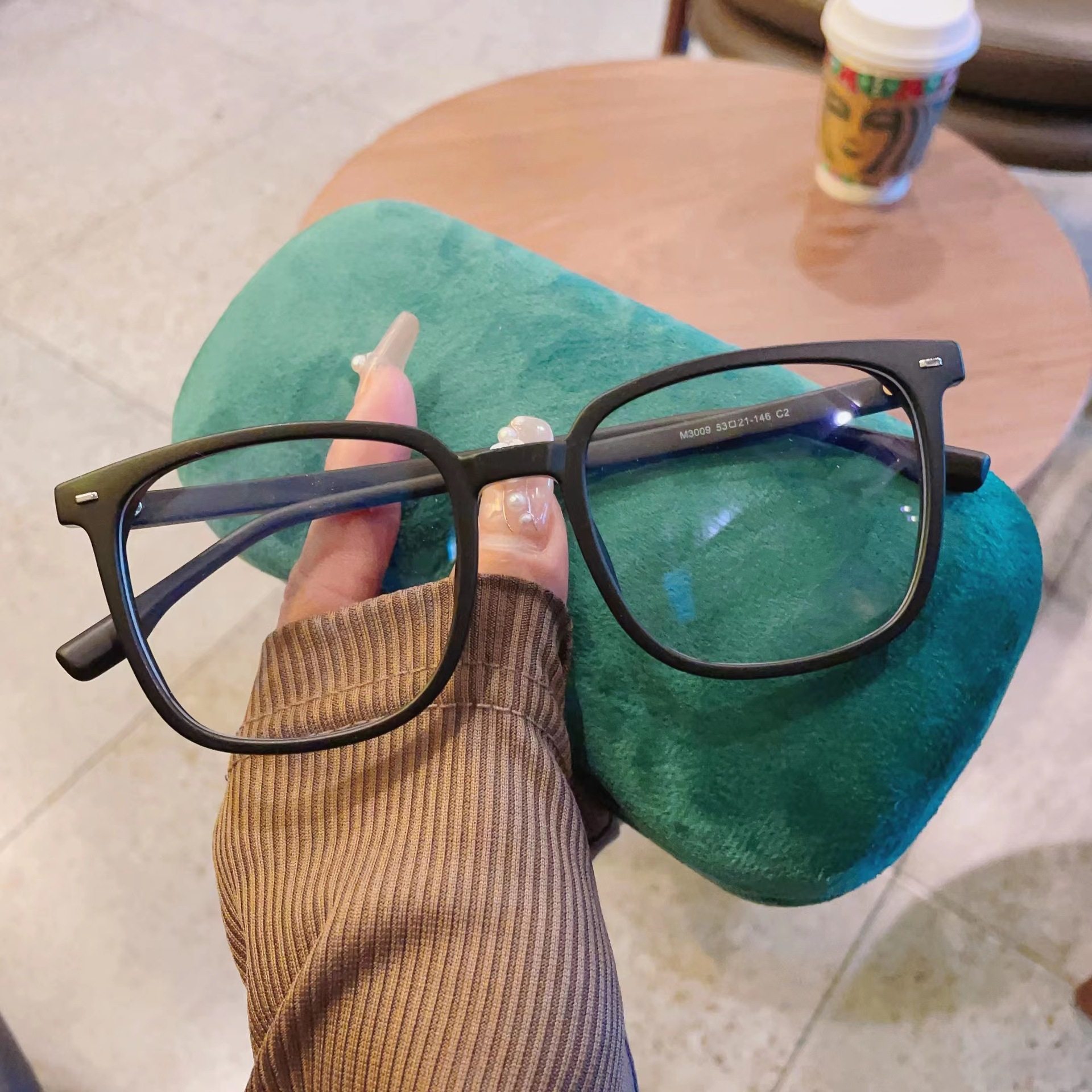 M3009Tr Blue Light Glasses Frame Men's and Women's Square Frames Ultra-Light Students Can Be Equipped with Myopia Optical Frames to Prevent Blue Light