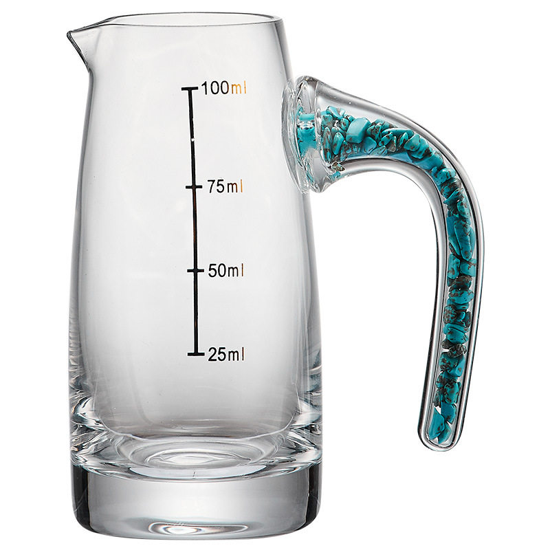 Shake sound explosions with a generation of hair white wine glass set light luxury home gold foil Jinshan wine dispenser wine set