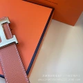31 pattern orange+H gold buckle