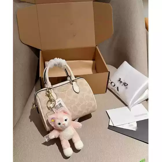 High-End New C Brand Retro Vintage Mini Crossbody Classic Boston Women's Bag, Simple and Casual Shoulder Bag