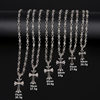 European and American cross necklace jewelry punk men's and women's vintage necklace personalized casting crostar pendant necklace
