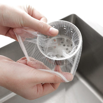 Sink garbage filter net sewer kitchen floor drain filter sink sink anti-blocking disposable cleaning net pocket