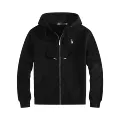W001-a fleece sweatshirt black and white