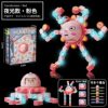 Gyro Toy Transformable Luminous Puzzle Mechanical Fingertip Finger Rotation Decompression Children Boys Toys Wholesale