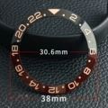 Ceramic gmt black rose ring with rose characters