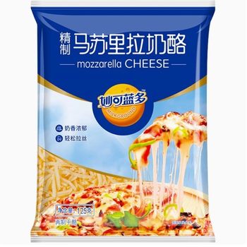 Miao Ke Lan Duo Cheese Shredded Pizza Cheese Mozzarella 125g Cheese Sticks Baked Rice Pizza Ingredients Baking