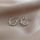 Серебряная игла 925 пробы, ретро-металлические серьги в гонконгском стиле, женские высококачественные геометрические простые серьги-кольца с пряжкой для ушей, дикие преувеличенные пригородные серьги mini 16