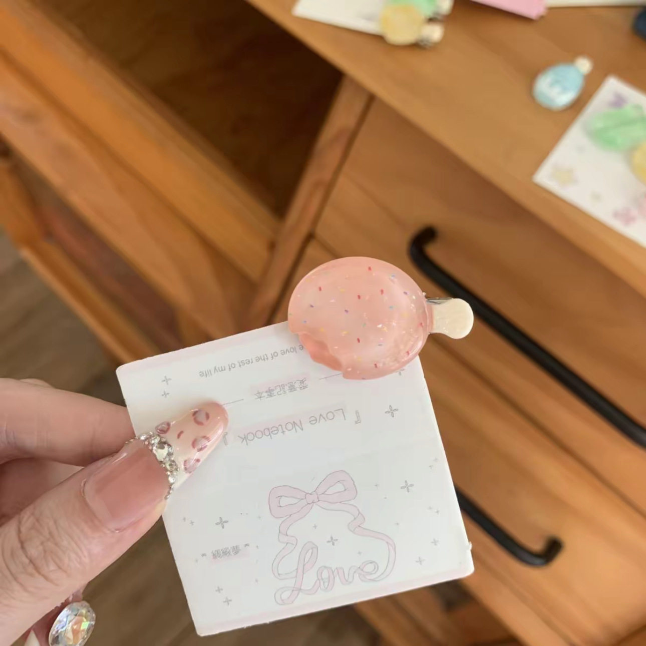 可爱迷你冰淇淋发夹创意搞怪雪糕碎发刘海夹卡通ins风高颜值发卡