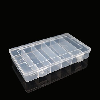Pp Transparent Plastic Box Hardware Accessories Organizer Box Pen Box Stationery Storage Box Jewelry Sample Display Packaging Box