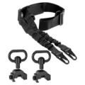 Double point strap [black] + qd with base * 2 pcs