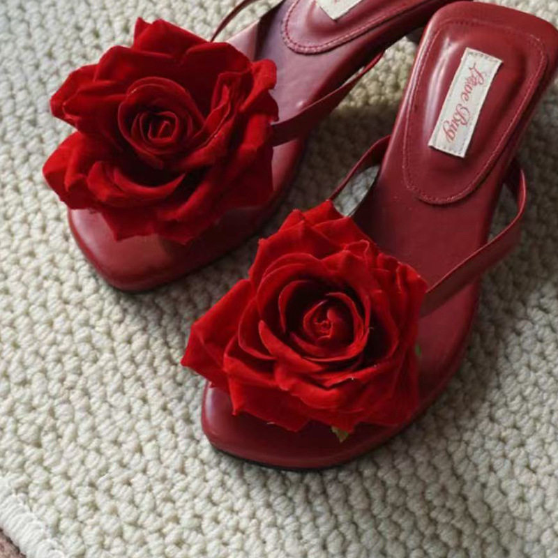 Bohemian Resort Style Fairy Butterfly Flower Shoe Buckle Butterfly Orchid Shoe Flower Sandals Accessories Women's Seaside Shoe Buckle