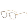 Fashion Color-changing anti-blue light glasses men's metal glasses frame myopia glasses frame women's retro color-changing plain glasses cross-border