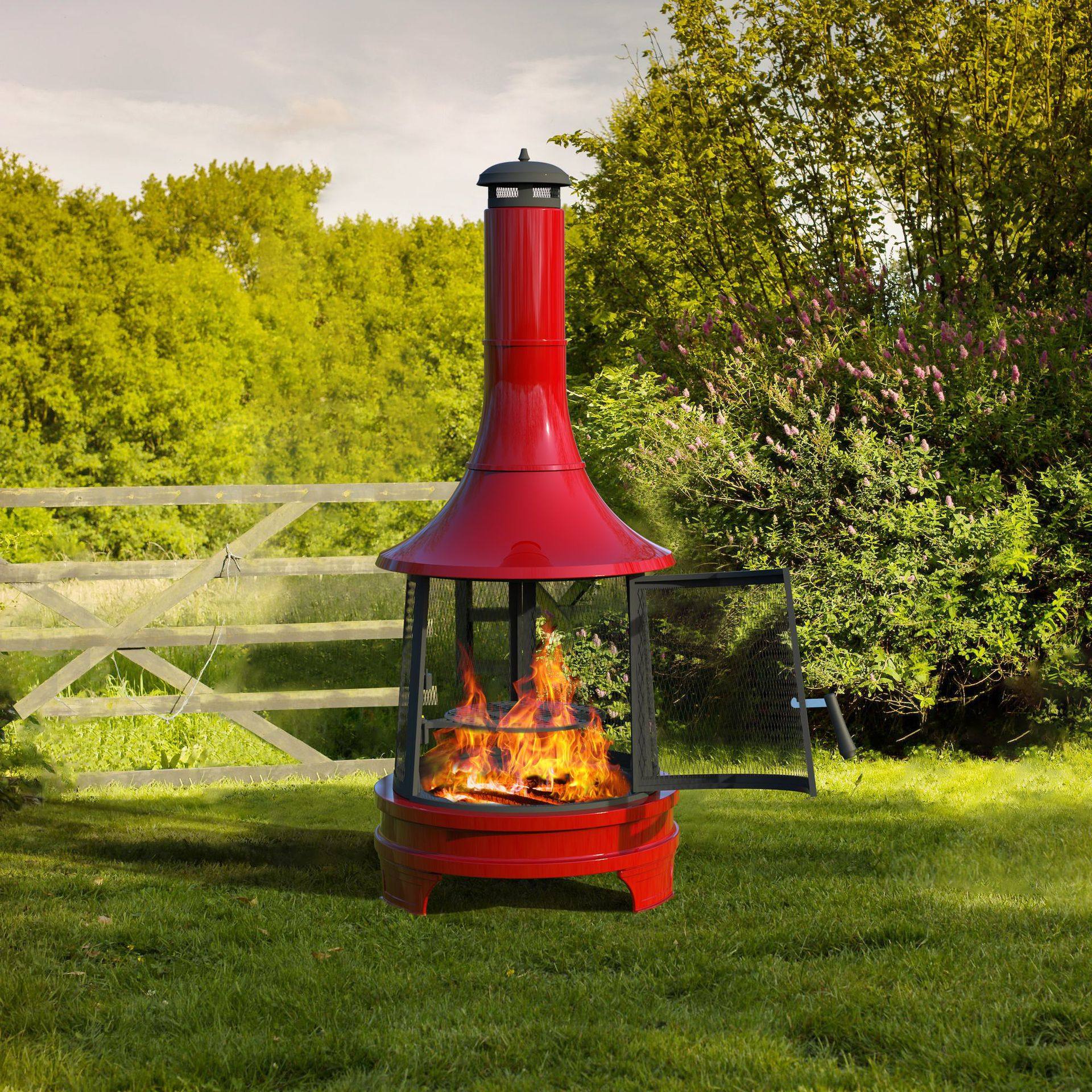 Carefully Selected Vintage Garden Barbecue Firewood Stove for Bonfire Gatherings, Villa Outdoor Wood Heating Stove