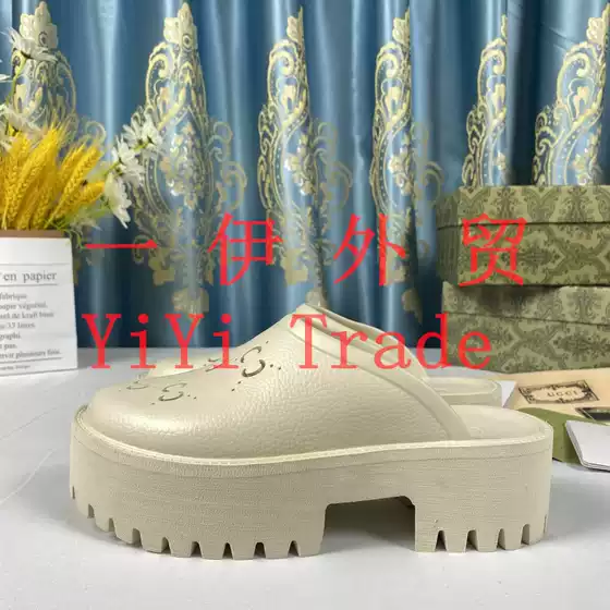 G Brand 2023 Spring Summer New High Version Full Packaging Thick Sole Clogs EVA Closed Toe Casual Slippers for Outdoor Wear