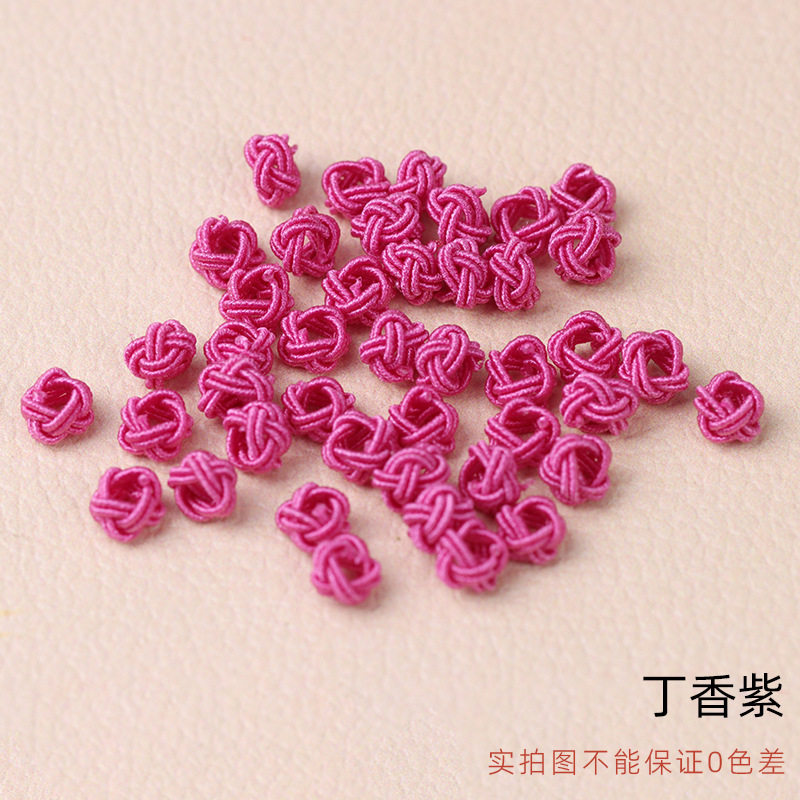 手编菠萝球菠萝扣菠萝结 纽扣结手链项链绳收尾扣diy饰品配件批发