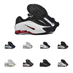 Shox R4 Series Retro Spring Sneakers Multi-Color Trendy Athletic Shoes Men's Cross-Border E-Commerce Best-Seller Wholesale Winter