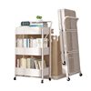 Installation-Free Folding Storage Rack Mobile Cart Living Room Snack Storage Rack Floor Multi-Layer Baby Storage Rack