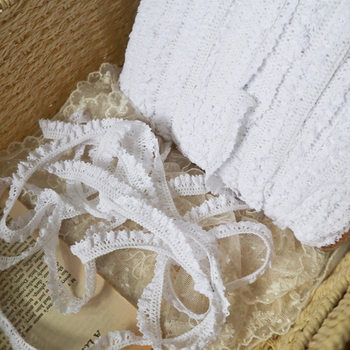 Cotton thread fungus elastic 1.5cm elastic band pleated lace accessories