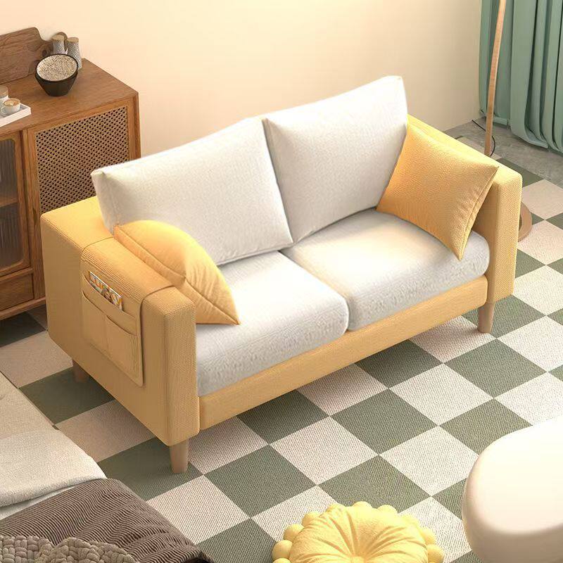 沙发小户型北欧简约现代卧室出租房简易网红双人三人客厅布艺沙发