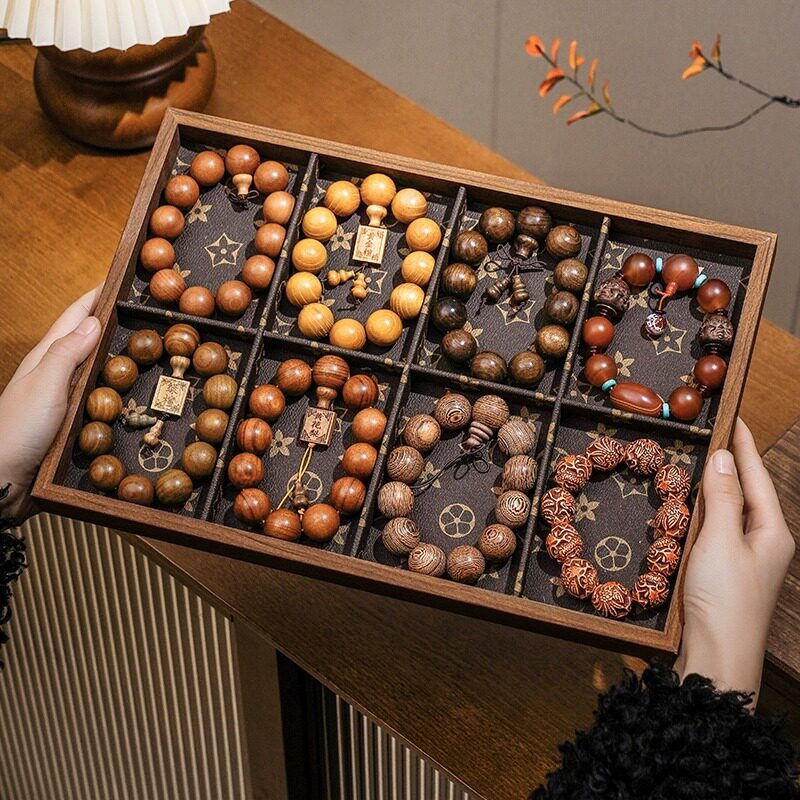 Walnut Bracelet Storage Box Wooden Bracelet Jewelry Bracelet Walnut Jewelry Box Special Display Plate
