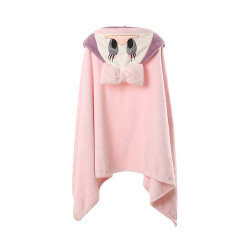 Children's Bath Towel Cloak Type A Bathrobe Absorbent than Pure Cotton Quick-drying Maternal and Infant-grade Household Bath Baby Hair-free