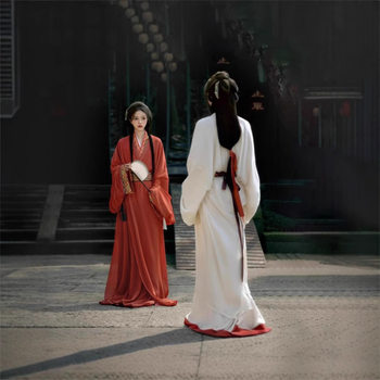Warring States Robe Spring and Autumn Restoration Straight suit New Chinese 2024 New Hanfu Women's Adult Ancient Clothing Studio