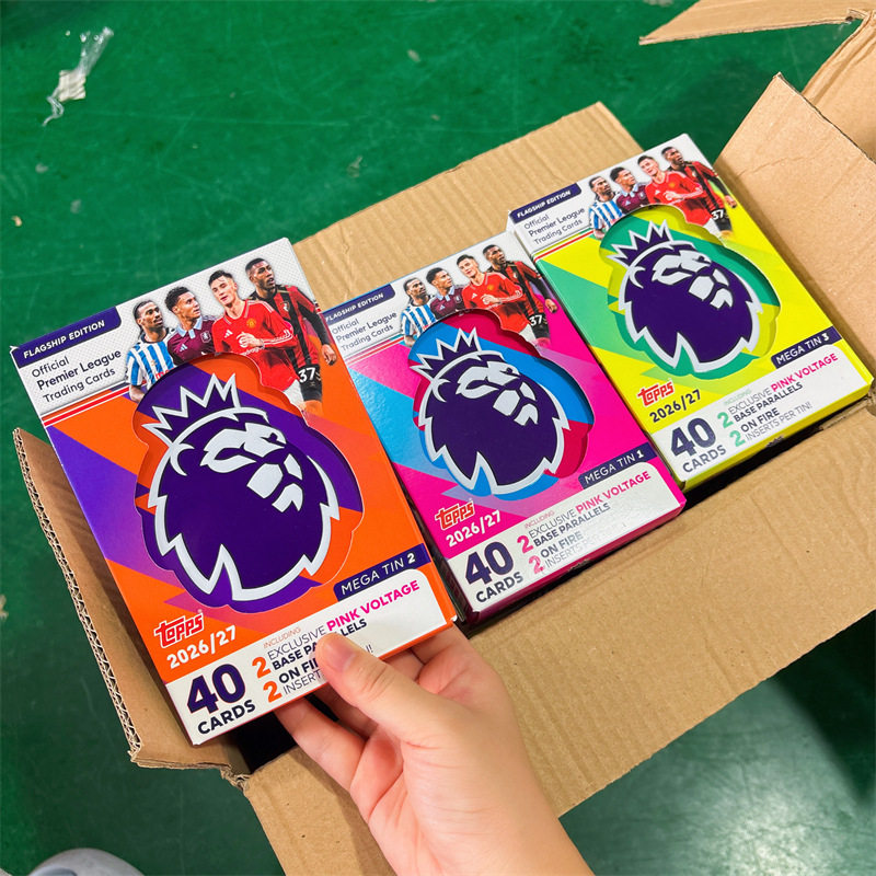 ซีรีส์เรือธงพรีเมียร์ลีก Topps ปี 2026-27 ลิขสิทธิ์อย่างเป็นทางการ ประกอบด้วยการ์ดสะสมขนาดใหญ่และสินค้าอื่นๆ